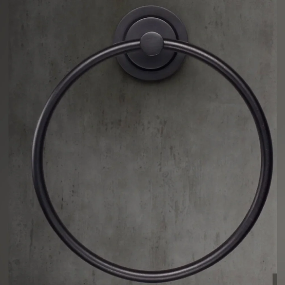 Restoration Hardware Spritz Towel Ring | Finish: Bronze/Matte Black